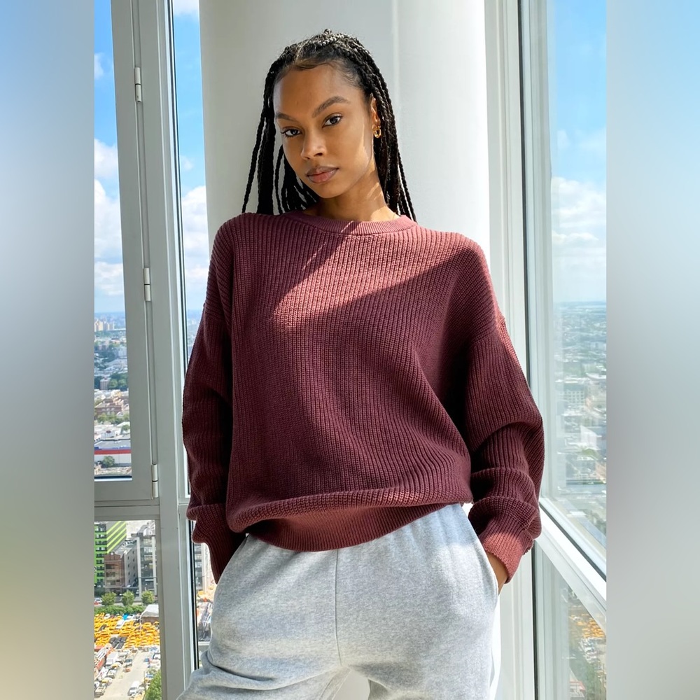 Aritzia Tna Century Sweater Gray Blue